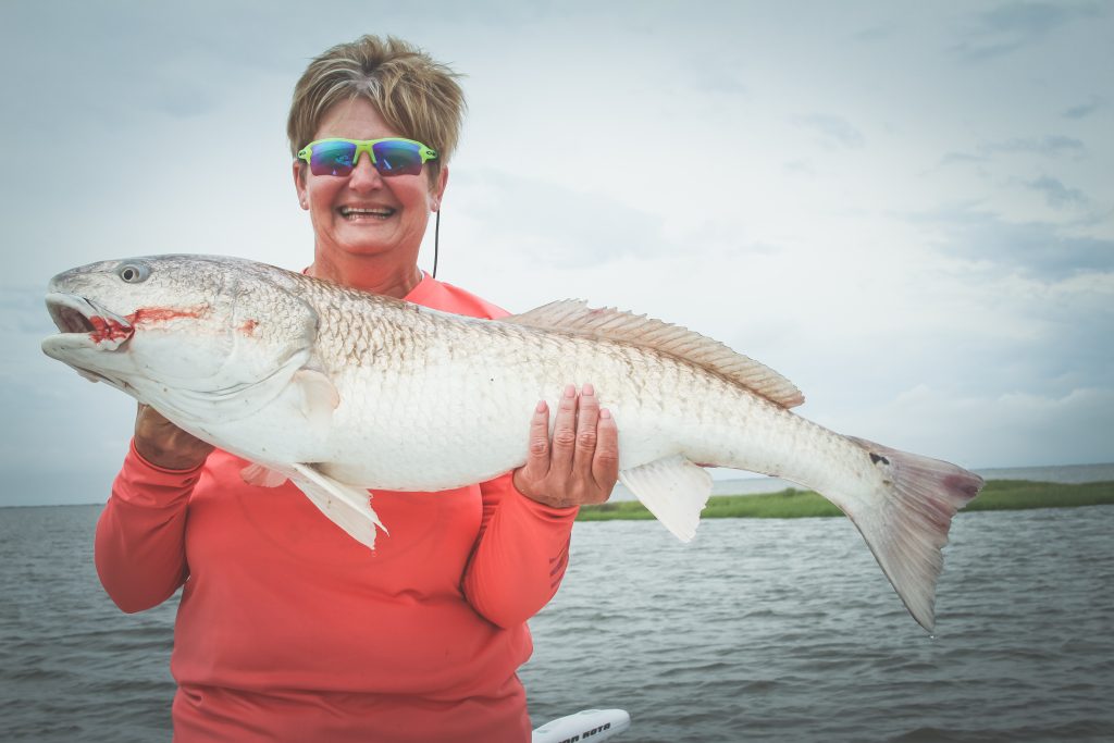 Bull Redfish Late Summer Louisiana Saltwater Fishing